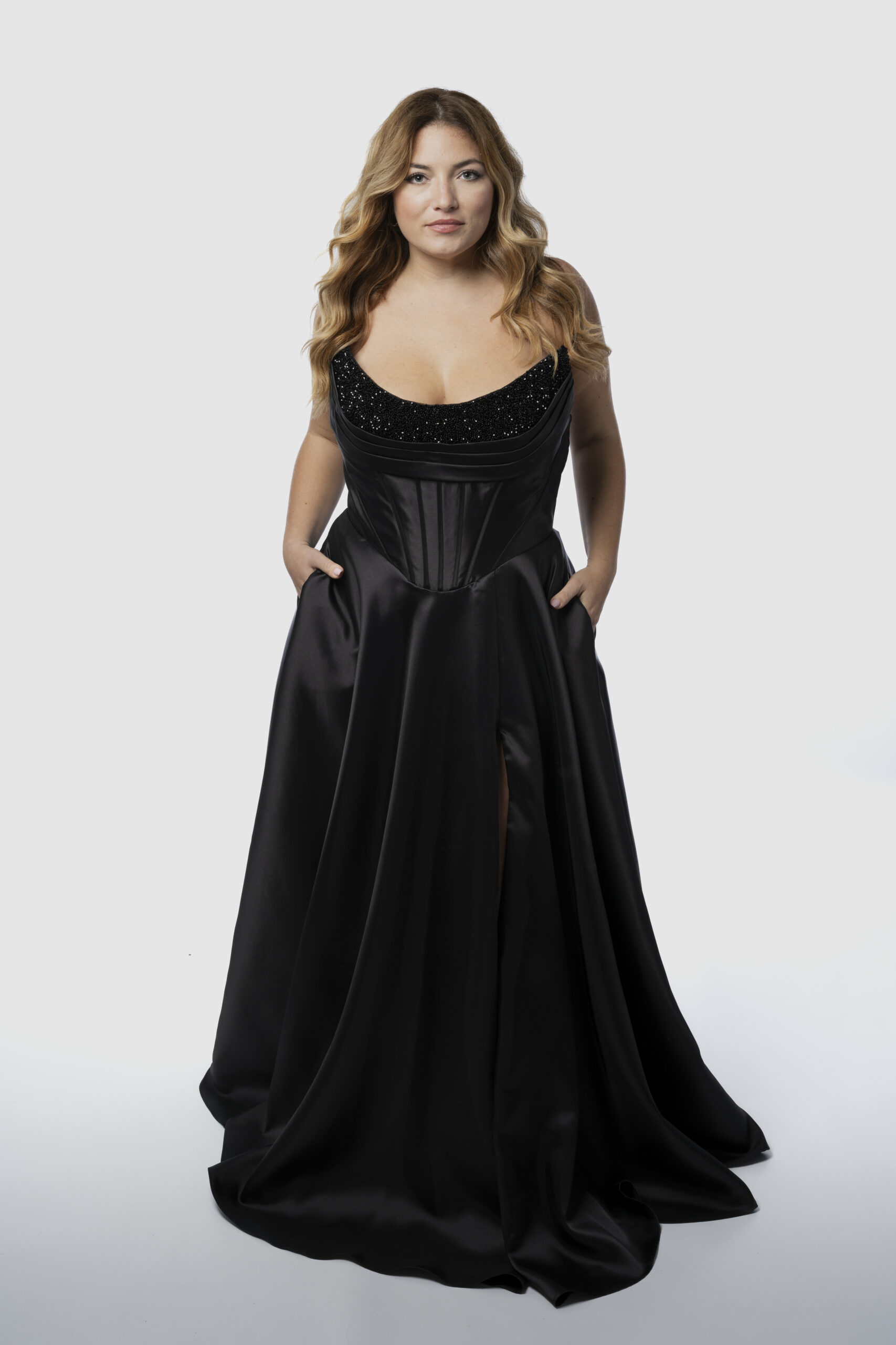 Abito Lungo Bustier Mikado - immagine 2
