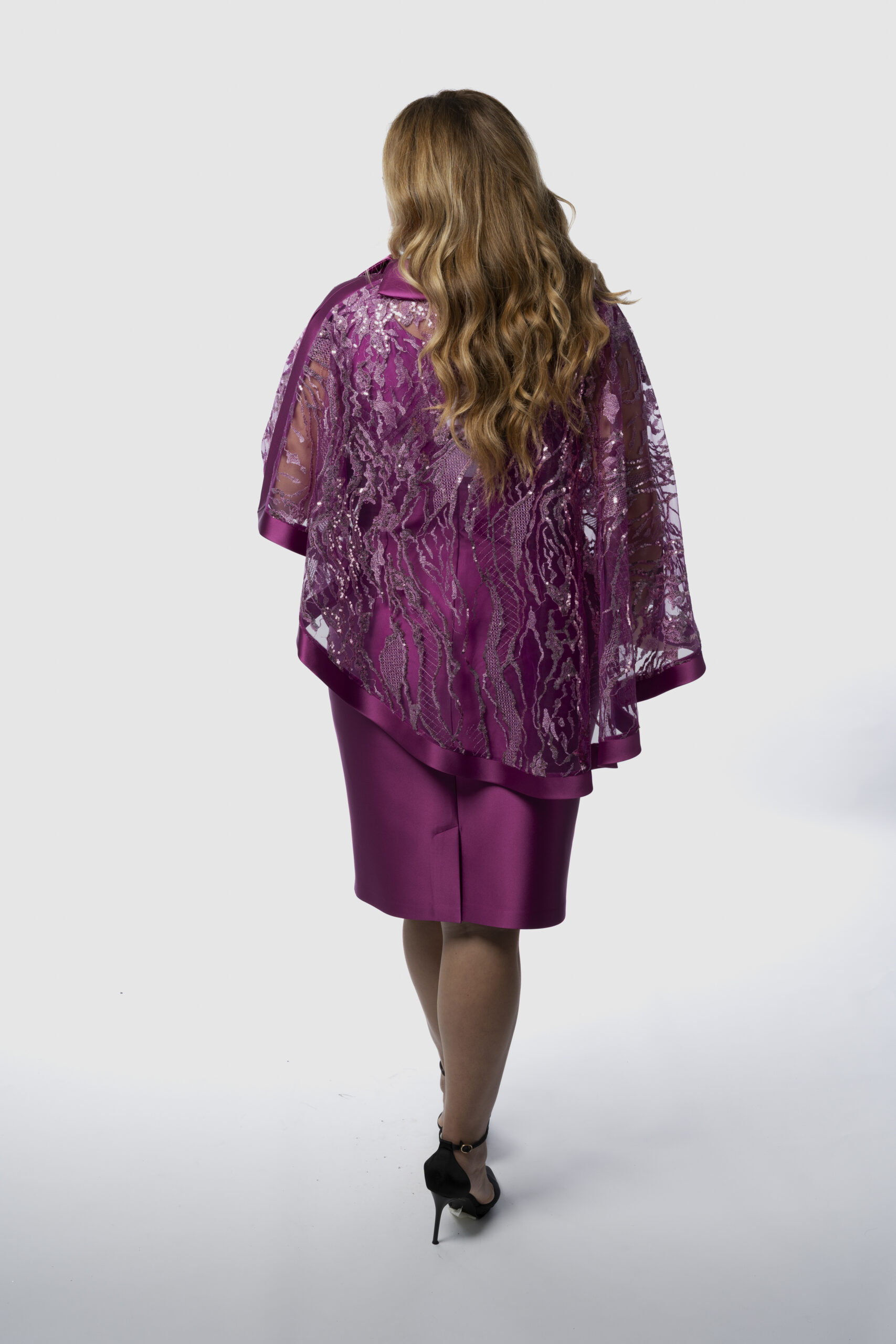 Tubino Raso Con Cappa Glitter - immagine 3