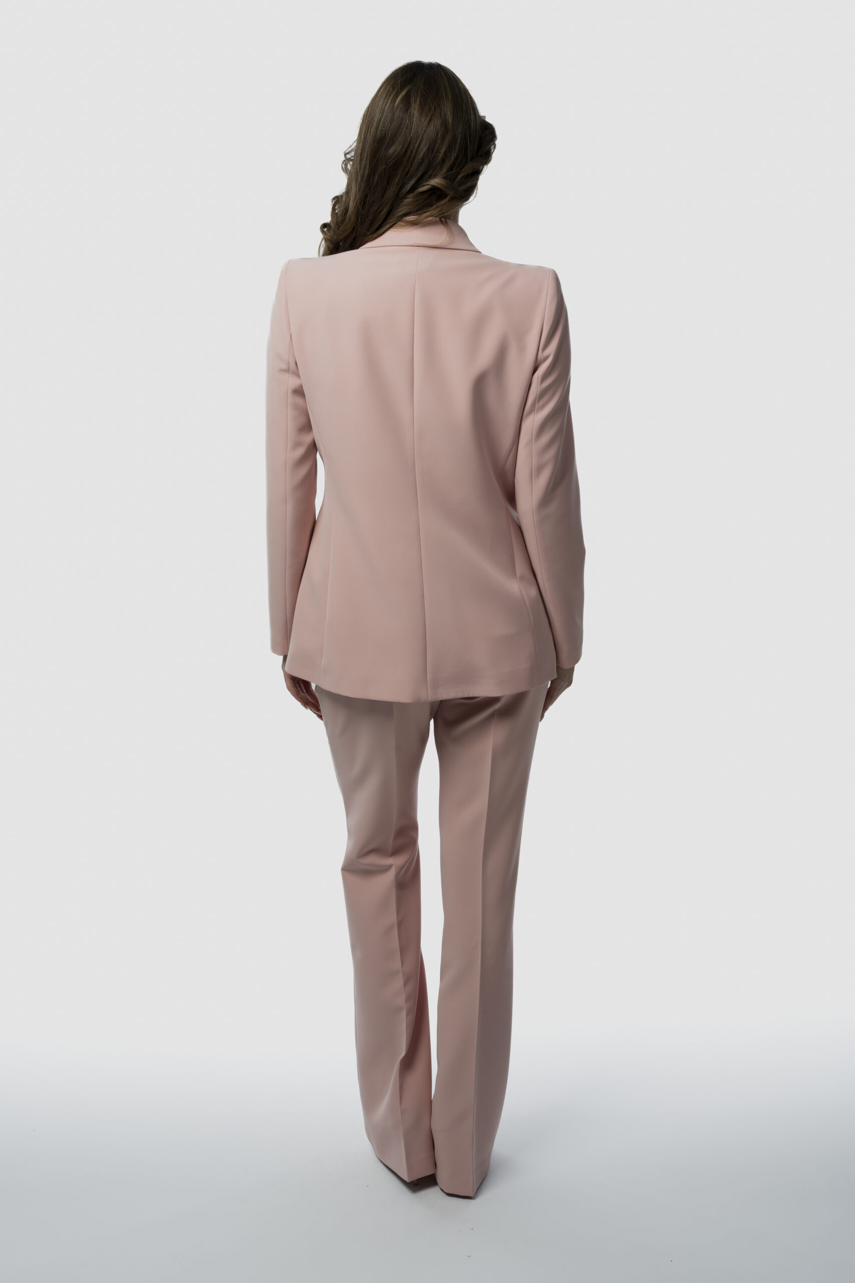Tailleur Rosa Cipria Doppiopetto - immagine 3