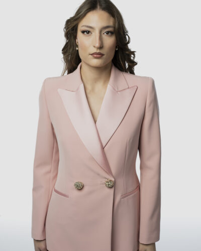 Tailleur Rosa Cipria Doppiopetto