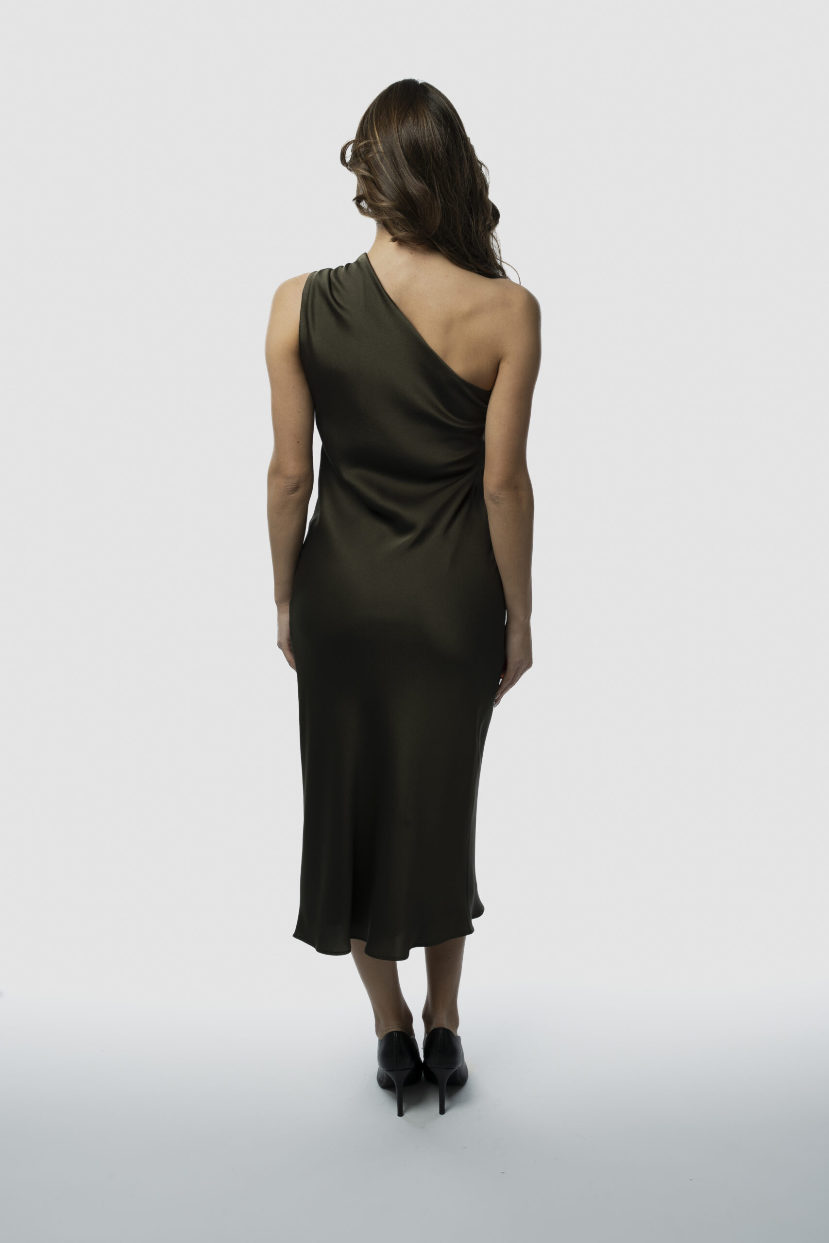 Abito Monospalla Satin Lucido - immagine 5