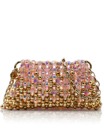 Crystal Pouch Brass